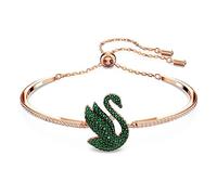Swarovski Bracelet femme Iconic Swan vert plaqué or rose 5650065