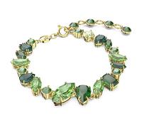 Swarovski Bracelet Gema, Tailles variées, Vert, Placage de ton or