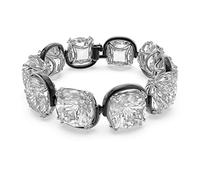 Swarovski Bracelet Harmonia femme, cristaux oversize incolores et finition mix de métal, taille M