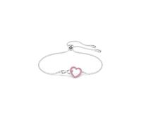 Swarovski Bracelet Infinity, Cœur et infini, Rose, Métal rhodié