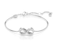 Swarovski Bracelet Hyperbola, Infini, Blanc, Métal rhodié