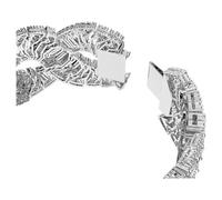 Swarovski Bracelet Hyperbola L Wave White/RHS M Gris