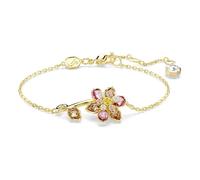 Swarovski Bracelet Idyllia, Tailles variées, Fleur, Multicolore, Placage de ton or