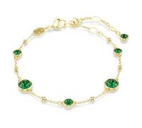 Swarovski Bracelet Imber, taille ronde, vert, plaqué or