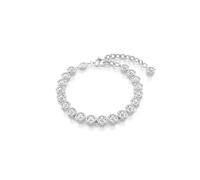 Swarovski Bracelet Imber Tennis, Taille ronde, Blanc, Métal rhodié