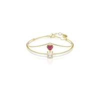 Swarovski Bracelet jonc Chroma Cœur Rouge Placage de ton or ONE Size