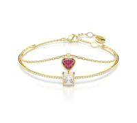 Swarovski Bracelet jonc Chroma Cœur Rouge Placage de ton or ONE Size