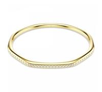 Swarovski Bracelet-jonc Dextera – forme octogonale, cristaux incolores, placage de ton or, taille S