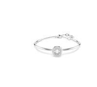 Swarovski Bracelet-jonc Dextera, coupe ronde, blanc, métal rhodié