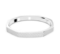 Swarovski Bracelet-jonc Dextera, Forme octogonale, Pavé, Medium, Blanc, Métal rhodié