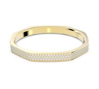 Swarovski Bracelet-jonc Dextera, forme octogonale, plaqué ton or, orné de cristaux, taille M