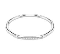 Swarovski Bracelet-jonc Dextera, Forme octogonale, Taille ronde, Blanc, Métal rhodié