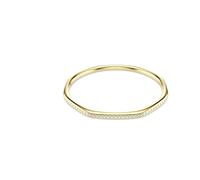 Swarovski Bracelet-jonc Dextera, Forme octogonale, Taille ronde, Blanc, Placage de ton or