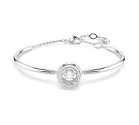 Swarovski Bracelet-jonc Dextera, Taille ronde, Blanc, Métal rhodié