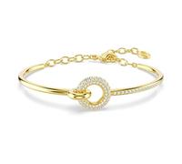 Swarovski Bracelet-jonc Dextera Taille ronde Blanc Placage de ton or OS