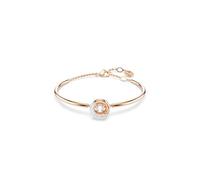 Swarovski Bracelet-jonc Dextera, Taille ronde, Blanc, Placage de ton or rosé