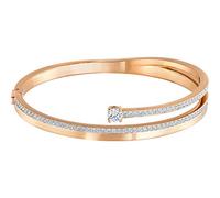 Swarovski Bracelet-jonc Fresh, blanc, plaqué or rose