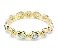 Swarovski Bracelet jonc Gema, coupe mixte, multicolore, plaqué or, M, Cristal, Cristal