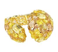 Swarovski Bracelet jonc Gema, jaune, finition or 18 carats