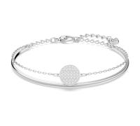 Swarovski Bracelet-jonc Ginger, Blanc, Métal rhodié