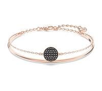 Bracelet-jonc Sublima, Gris, Placage de ton or rosé