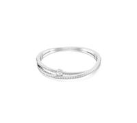 Swarovski Bracelet-jonc Hyperbola, Tailles variées, Blanc, Métal rhodié