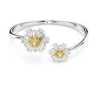 Swarovski Bracelet-jonc Idyllia, Fleur, Jaune, Métal rhodié