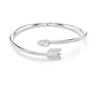 Swarovski Bracelet-jonc Idyllia – Flèche, Blanc, Métal rhodié, Tailles variées