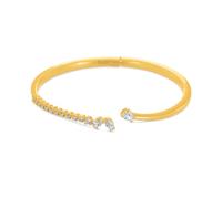 Swarovski Bracelet jonc Mesmera, coupe mixte, blanc, finition or 18 carats