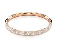 Swarovski Bracelet-jonc Meteora, Pavé neige, Blanc, Placage de ton or rosé