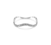 Swarovski Bracelet-jonc Sublima, Taille ronde, Blanc, Métal rhodié