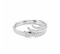 Swarovski Bracelet-jonc Vienna, coupe mixte, cygne, blanc, plaqué rhodium