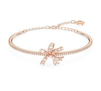 Bracelet-jonc Volta, Nœud, Blanc, Placage de ton or rosé OS