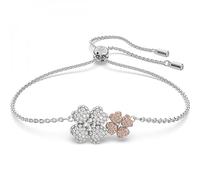 Swarovski Bracelet Latisha femme, fleur, cristaux et placage de ton or rosé, multicolore, taille M