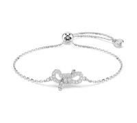Swarovski Bracelet Lifelong, Pavé, Nœud, Blanc, Métal rhodié