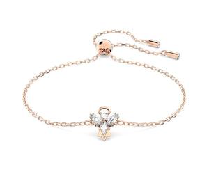 Swarovski Bracelet magique ange blanc rose plaqué or 5646740