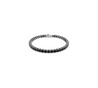 Swarovski Bracelet Tennis Matrix en céramique noire et métal plaqué ruthénium, taille S