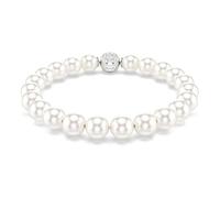 Swarovski Bracelet Matrix Perle de cristal blanche, métal rhodié Taille One Size