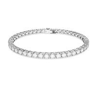 Bracelet Matrix Tennis, Coupe ronde, Blanc, Métal rhodié S