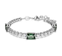 Swarovski Bracelet Matrix Tennis, Tailles variées, Vert, Métal rhodié