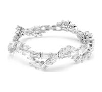 Swarovski Bracelet Mesmera, coupe mixte, blanc, plaqué rhodium