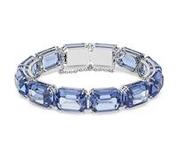 Swarovski Bracelet Millenia, cristaux bleus taille octogonale et métal rhodié, bleu