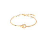 Swarovski Bracelet-jonc Dextera Taille ronde Blanc Placage de ton or OS