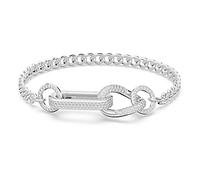 Swarovski Bracelet Souple en Chaîne Dextera, Cristaux Clairs sur Métal Rhodié, Taille Medium