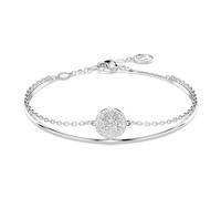 Swarovski Bracelet jonc Meteora, blanc, métal rhodié