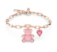 Swarovski Bracelet Teddy, Ours, Rose, Placage de ton or rosé