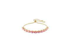 Swarovski Bracelet Matrix, Taille poire, Rose, Placage de ton or