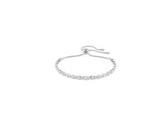 Swarovski Bracelet Tennis Matrix, Diverses tailles rondes, Blanc, Métal rhodié