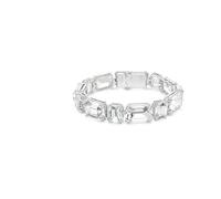 Swarovski Bracelet Tennis Millenia, Taille octogonale, Blanc, Métal rhodié