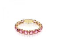 Swarovski Bracelet Tennis Millenia, Taille octogonale, Rose, Placage de ton or